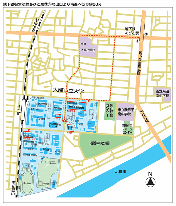 駅からの地図